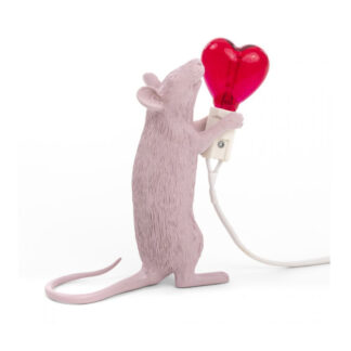 MOUSE LAMP CON Lampadina A Cuore SELETTI