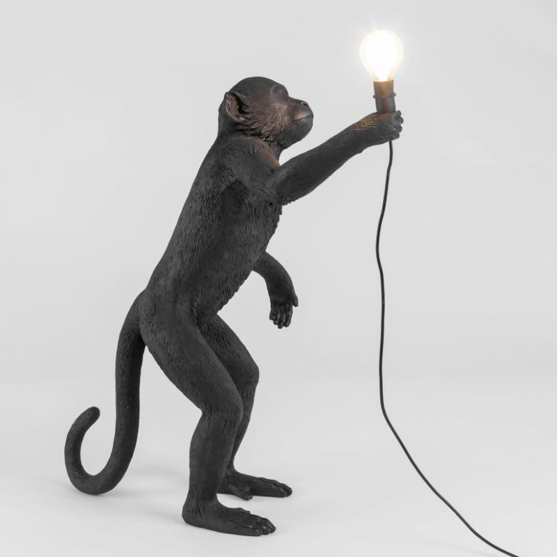 The Monkey Lamp Black Standing Version The Monkey Lamp Black Standing Version