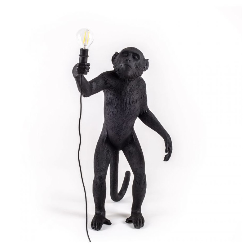 The Monkey Lamp Black Standing Version The Monkey Lamp Black Standing Version