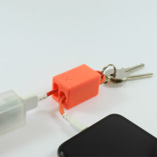 KEYCHAIN PORTACHIAVE CON FILO CARICATORE INTEGRATO