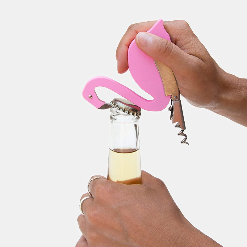 SUCK UK-FLAMINGO CORKSCREW APRIBOTTIGLIE SUCK UK-FLAMINGO CORKSCREW APRIBOTTIGLIE