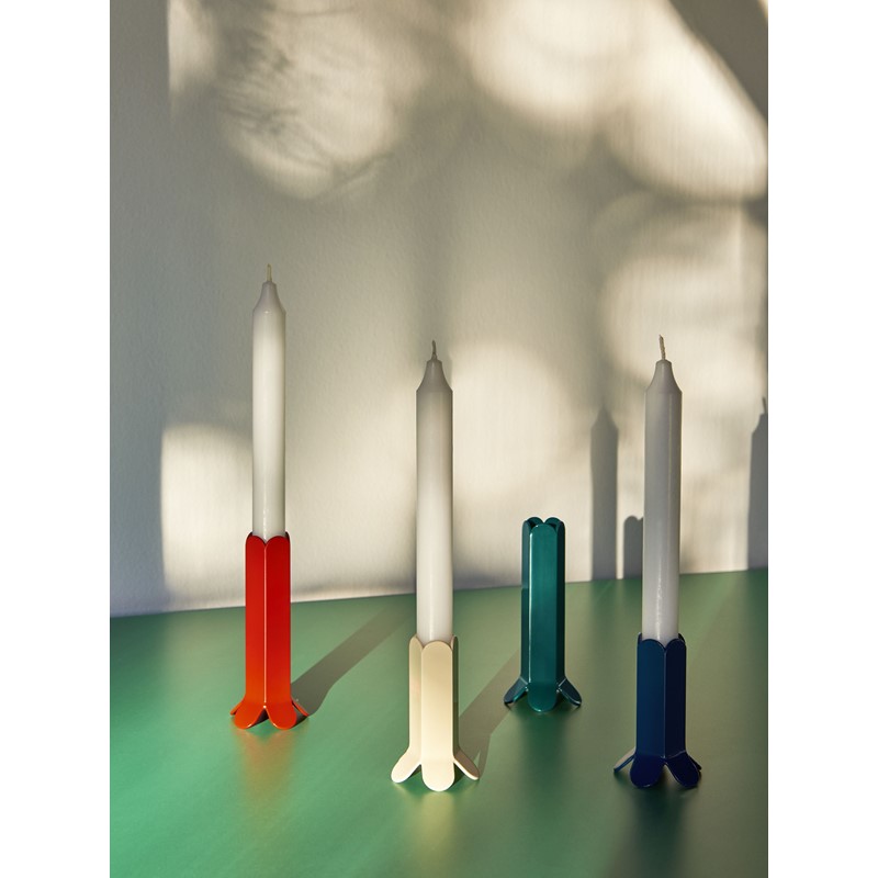 Arcs Candleholder red_ivory_green_dark blue