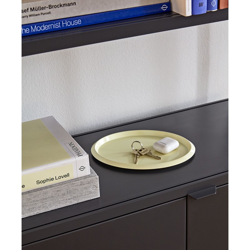 New Order Shelving System_Ellipse Tray S light yellow