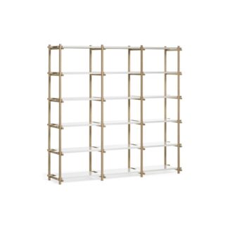 102581_Woody High white shelf_oak frame